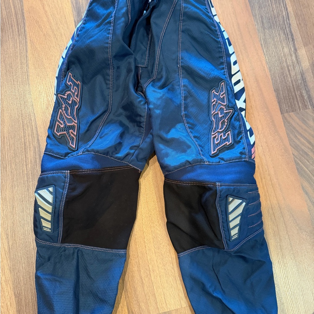 Girls size 10 Blue & Pink FOX Motocross Pants with Black Accents